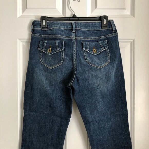 Jeans Simply Vera Straight Leg, Women's Size 6 Demin Dark Wash Blue Casual - Picture 7 of 9